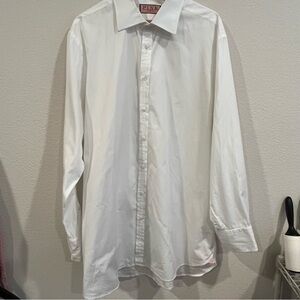 PINK Thomas Pink classic white button down long sleeve shirt 18-35 1/2